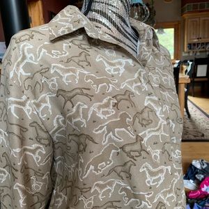 Christopher & Banks Tops - Horse button down top Christopher & Banks Tops - Horse button down top